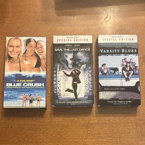 Vintage 90s Teen Movie VHS Lot  - Blue Crush, Save the Last Dance, Varsity Blues